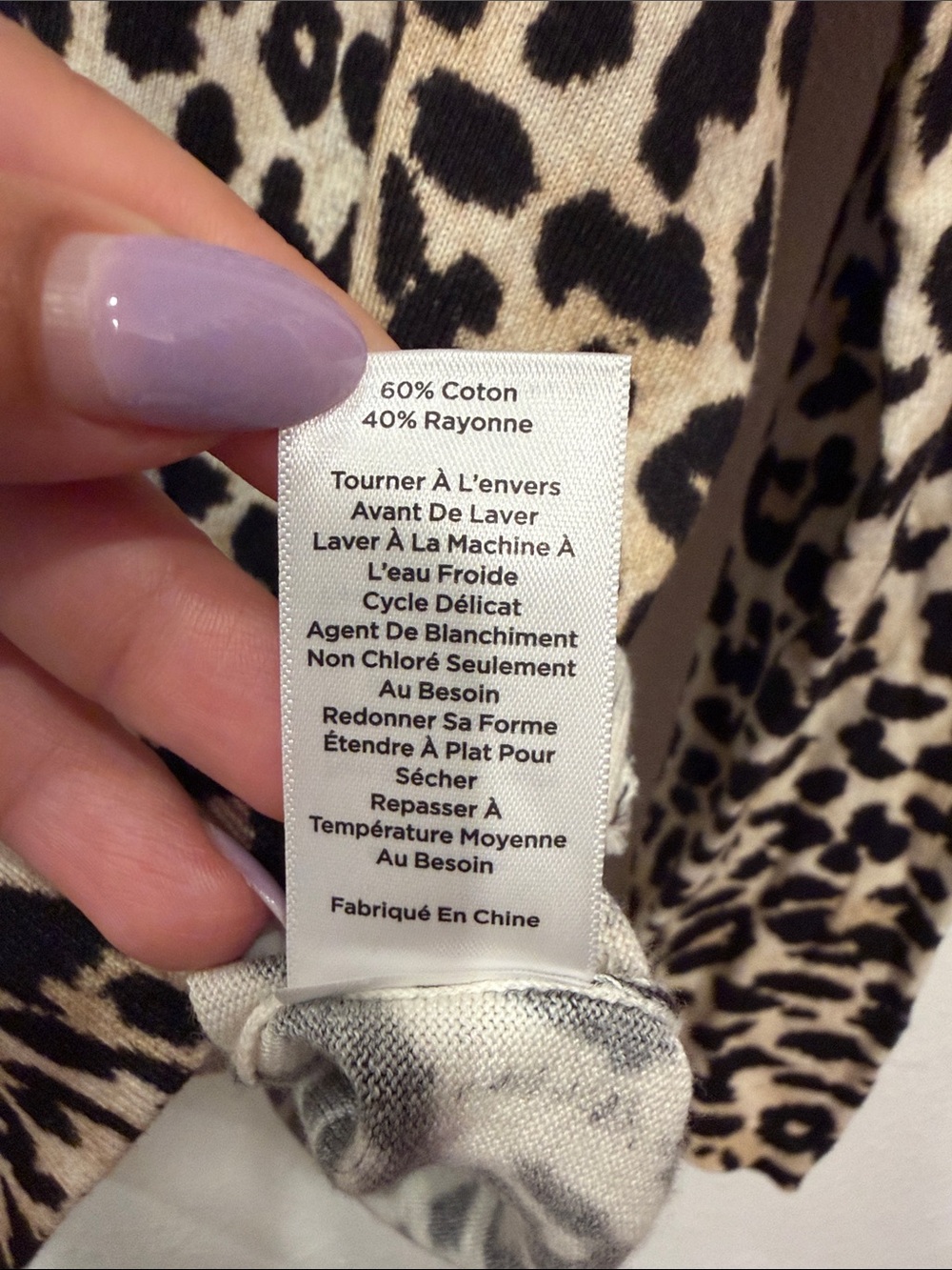 Talbots Leopard-Print Button-Front Sweater - Picture 4 of 6